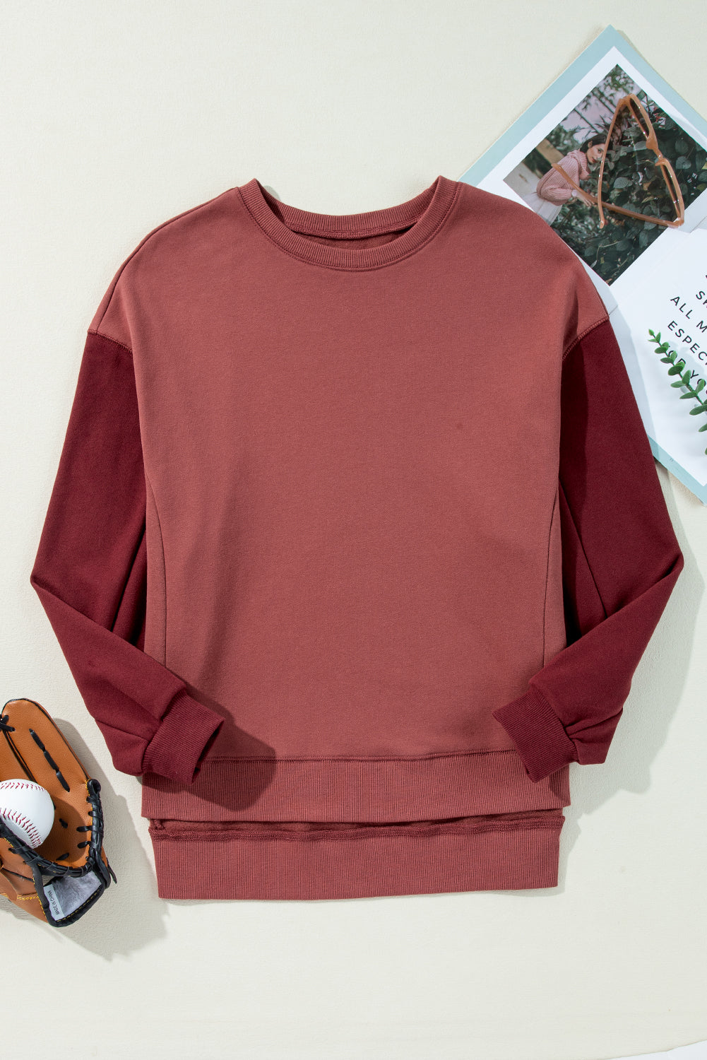 Ella Patchwork Drop Shoulder Pullover