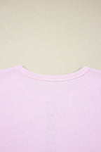 Khloe Patchwork Loose Henley Sweatshirt