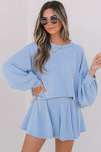 Scarlett Corded Lantern Sleeve Top