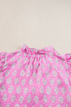 Miller Ruffled Short Sleeve Blouse