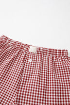 Gingham High Waist Shorts