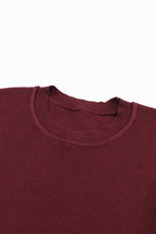 Aria Sleeve Plain Knit Sweater