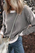 Evelyn Edge Drop Shoulder Sweater
