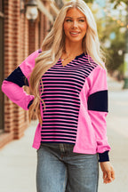 Haven Stripe Loose Fit Long Sleeve Top