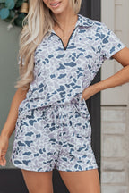 Reyna Polo Collar Lounge Set