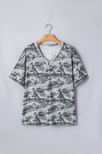 Nala Print Raw Edge Tee