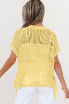 Celine Tied Short Sleeve Sweater