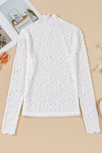 Kaliyah See Through Mock Long Sleeve Top