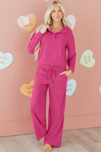 Danna Half Pullover Drawstring Pants Set