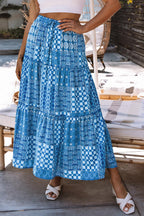 Helena Paisley Print Maxi Skirt