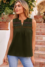 Thalia Stitch Sleeveless Shift Top