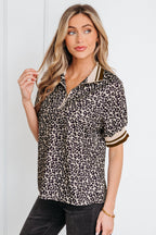 Jennifer Patchwork Short Sleeve Top