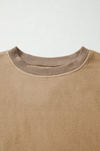 TatumFuzzy Sherpa Splicing Pullover Sweatshirt