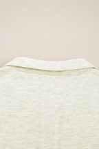 Felitina Patchwork Zip Collar Pullover