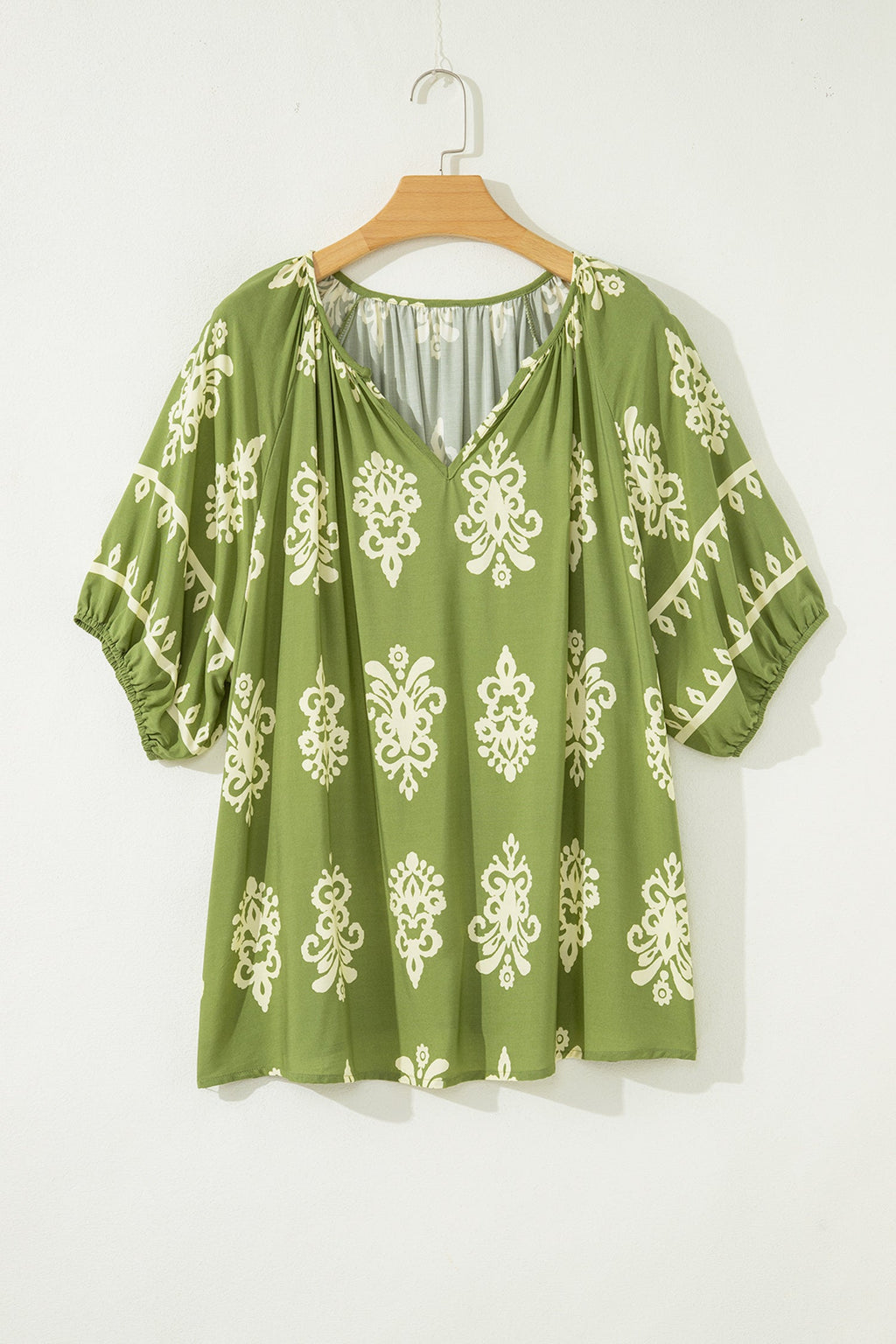 Gabriella Floral Short Sleeve PLUS Top