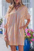 Darcy Cuffs Shift Mini Dress