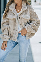 Elsie Plush Fleece Button up Jacket