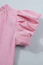 Maelynn Short Bubble Sleeve Blouse