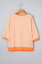 Dulce Seam Patchwork Pullover Top