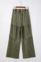 Paisley Leg Patchwork Drawstring Pants