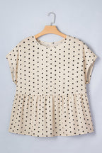 Alison Short Sleeve Babydoll PLUS Blouse