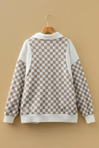 Rosalia Ribbed Patchwork Loose Sweatshirt