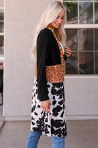 Madison Patchwork Open Front Cardigan
