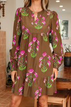 Kelly Hem Puff Sleeve Dress