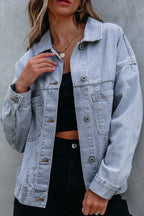 Ella Wind Washed Oversize Jacket