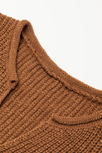 Emily Short Sleeve Notched Sweater