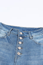 Kyra Waist Distressed Flared Jeans