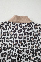 Kayleigh Print Contrast Trim Long Sleeve PLUS Top