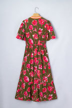 Renata Ruffle Hem Maxi Dress
