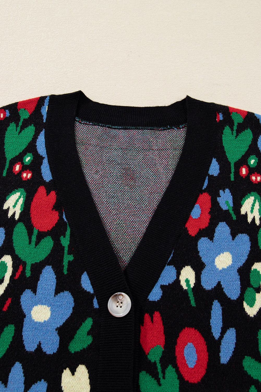 Zariah Print Short Cardigan Sweater