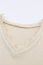 Isabella Texture Lace Trim Long Sleeve Top
