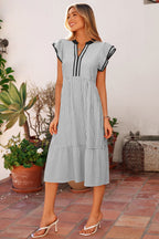 Charley Sleeve Casual Long Dress