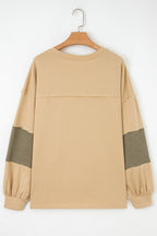 Bethany Patchwork Drop Shoulder PLUS Pullover