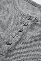 Harper Waffle Knit Henley Top