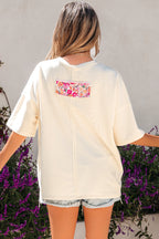 Poppy Big Flower Oversize Tee