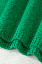 Raven Backless Bubble Sleeve Sweater