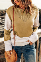 Avery tone Chevron Pullover Sweater