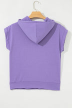 Mariam Short Sleeve Kangaroo Hoodie