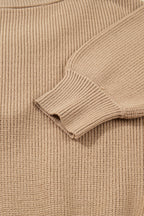 Zariah Embellished Keyhole Ribbed Sweater