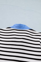 Lina Block Polo Collar Blouse