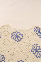 Harper Eyelet Drop Shoulder Sweater