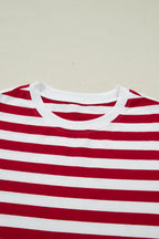 June Stripe Patchwork T Shirt