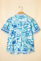 Aylin Floral Short Sleeve PLUS Blouse