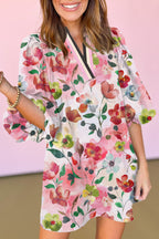 Aliya Half Sleeve Shift Dress
