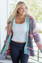 Elsa Slit Open Front Cardigan
