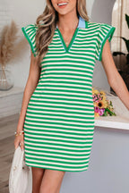 Kahlani Flutter Sleeve Short Dress